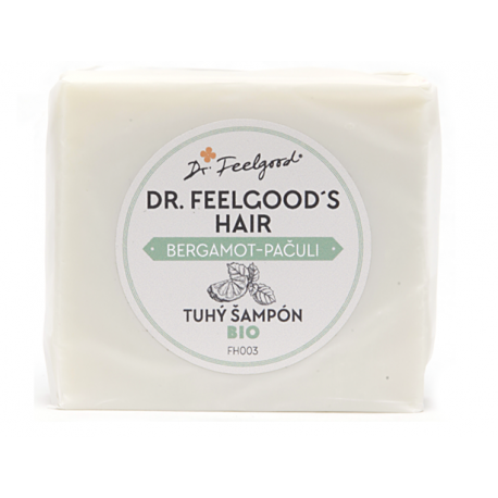 BIO Tuhý šampón na všetky typy vlasov Bergamot a pačuli 100g- Dr.Feelgood
