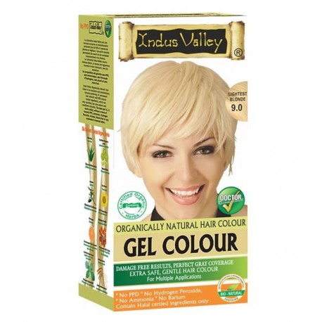 Gélová farba na vlasy s Hennou Blond 9.0 - Indus Valley