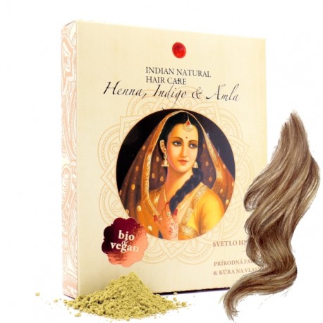 Indická Henna & 3xIndigo 200g (tmavo hnedá farba) - Indian Natural Hair Care