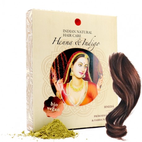 Indická Henna & Indigo 200g (teplá-hnedá farba)