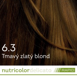 Nutricolor Delicato RAPID farba na vlasy - Tmavý Zlatý blond 7.3 140ml - Biokap