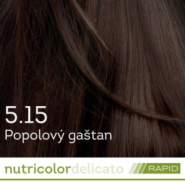Nutricolor Delicato RAPID farba na vlasy - Popolový gaštan 5.15 140ml - Biokap