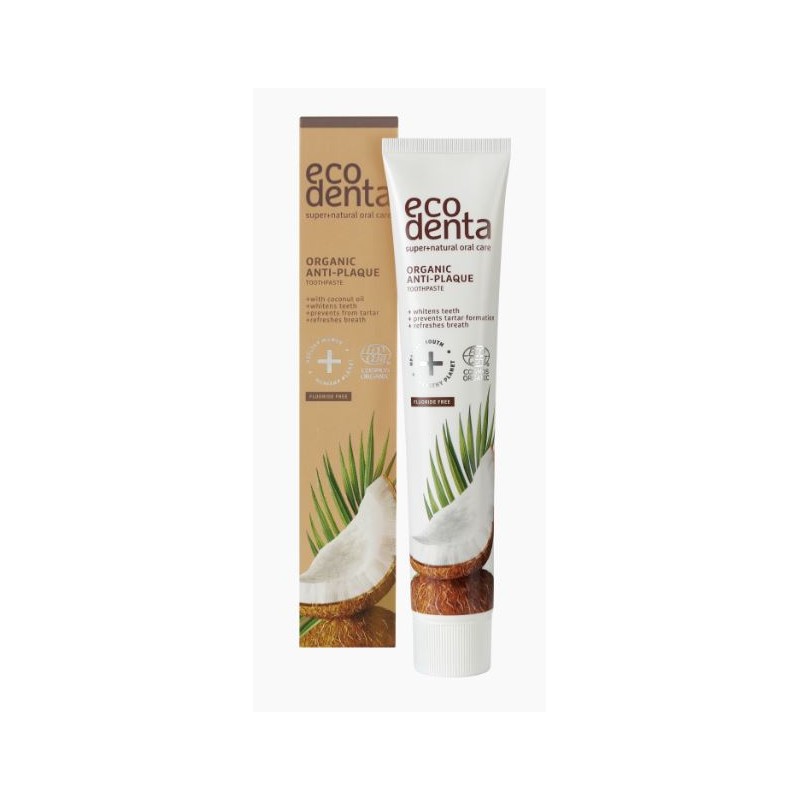 Obrázok Ecodenta Organic Anti-Plaque 75 ml zubná pasta proti tvorbe plaku unisex