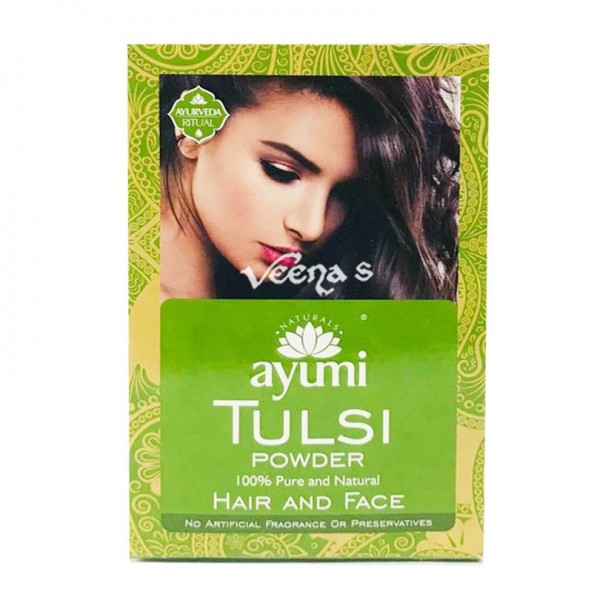 Prášok Tulsi - prírodná maska na vlasy a tvár 100g - AYUMI