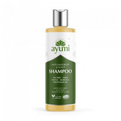 Šampón na vlasy proti lupinám s neemom a moringou 250ml - AYUMI